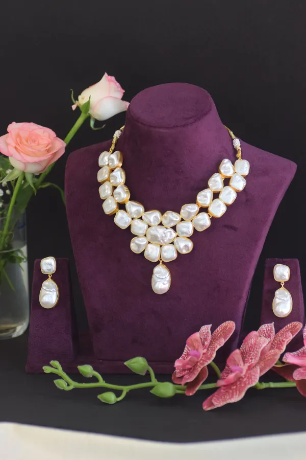 Diamond_Brass_Necklace_Set_For_Women